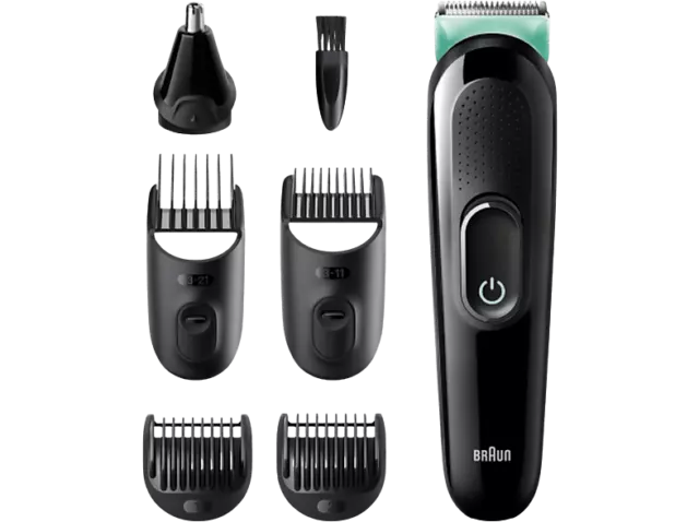 Afeitadora multifunción - Braun MGK3321, Recortadora De Barba, 6 En 1, Para Hom