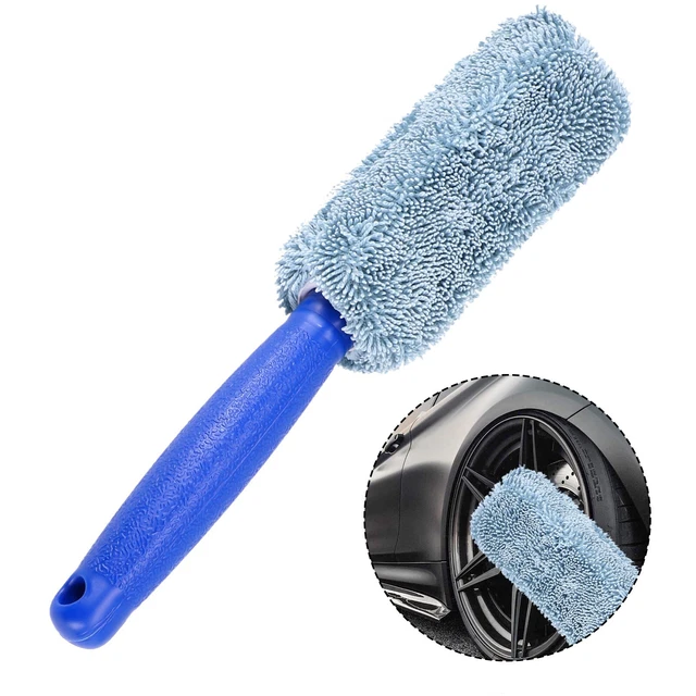 Nuovissima lega spazzola pulizia forniture per la cura dell'auto dettaglio blu