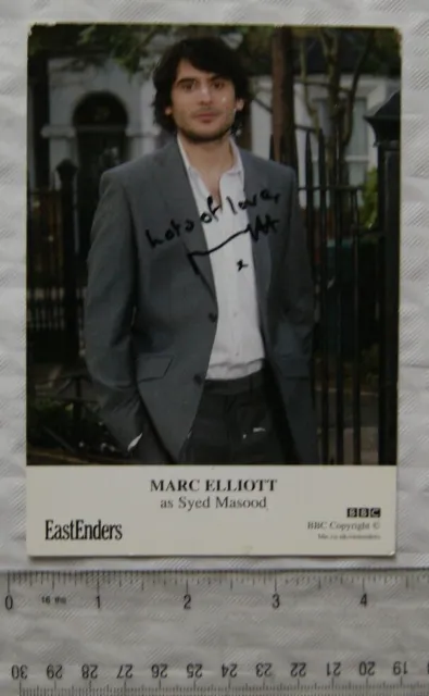 Signed Picture Marc Elliott - Syed Masood Eastenders