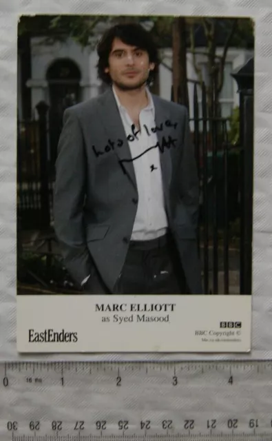 Signed Picture Marc Elliott - Syed Masood Eastenders