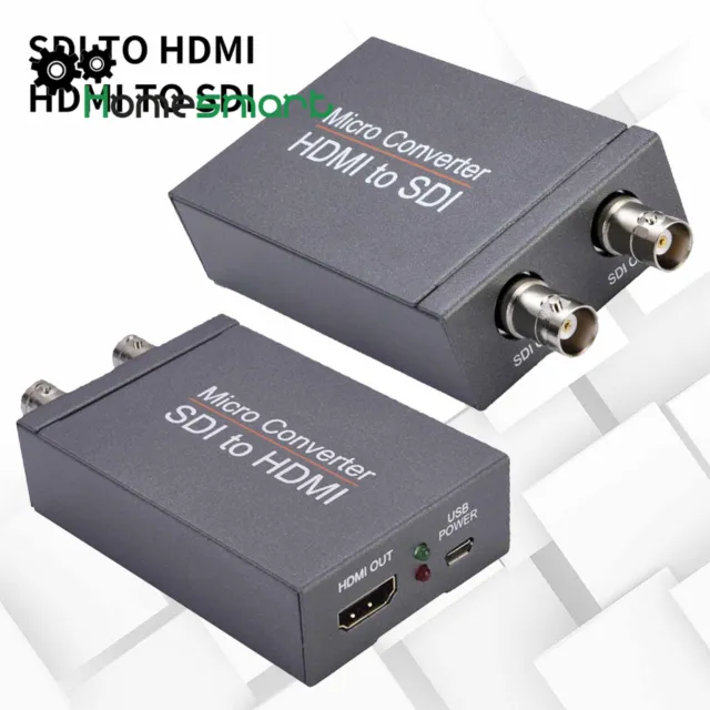 Micro Converter 1080P HDMI to 3G HD SDI Adapter for Camera HDTV Monitor DVD AHS