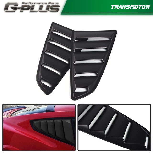 Fit For 2015-2020 Ford Mustang GT V6 Quarter 1/4 Side Window Louver Scoop Cover