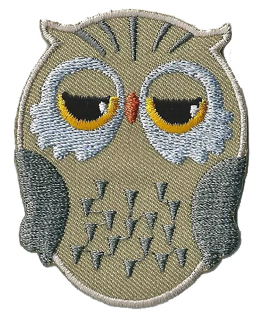 Patch écusson patche Hibou Chouette DIY thermocollant brodé 2