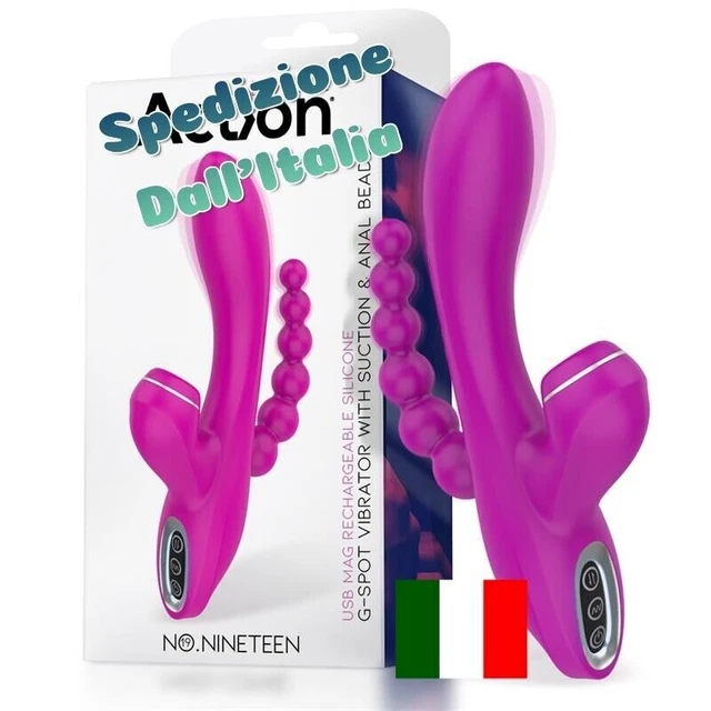 Rabbit Vibrator 3in1 Anal Succión Clítoris Punto G Vibrador Juguetes...