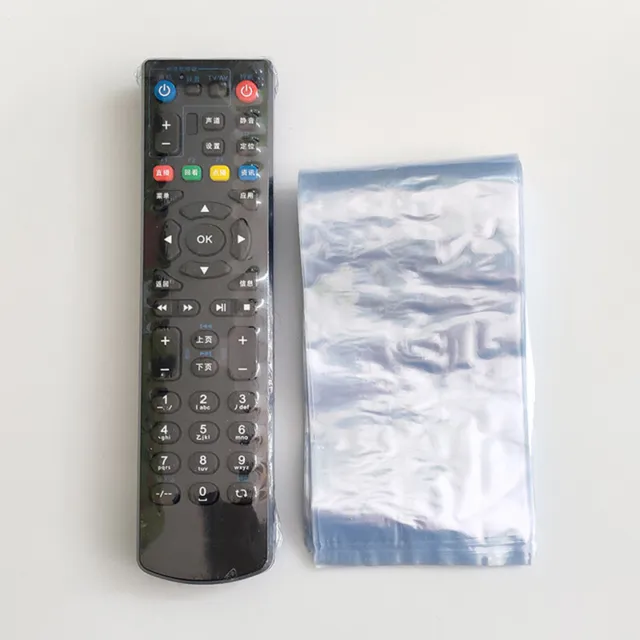 Transparent Heat Shrink Film Bag For TV Box Video Remote Waterproof Dustproof