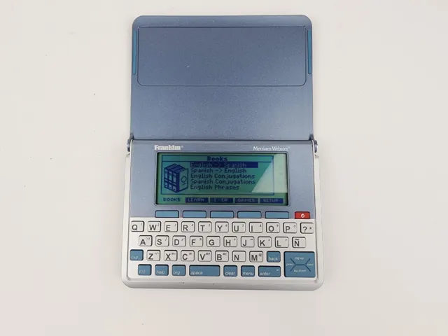Franklin Merriam Webster Electronic Pocket Dictionary MWD-1490 Tested No Battery