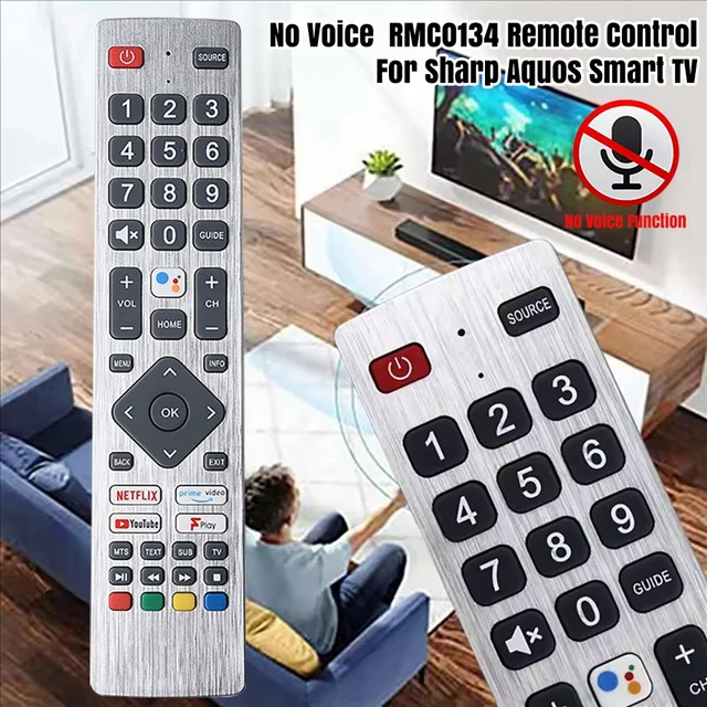 ORIGINAL SHARP AQUOS SHW/RMC/0134N Voice TV Remote Control For 50BL2KA 65BL5KA £16.99 - UK