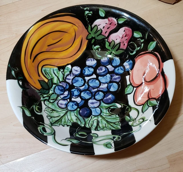 Vicki Carroll Vintage Bon Appétit Large Serving Bowl 12"