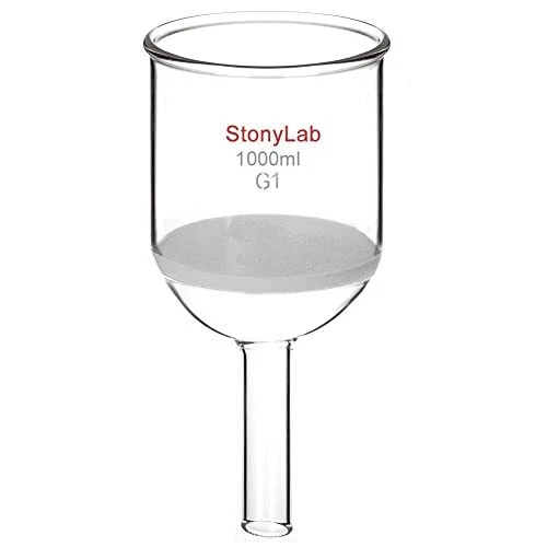 stonylab Borosilicate Glass Buchner Filtering Funnel with Coarse Frit 113 mm ...