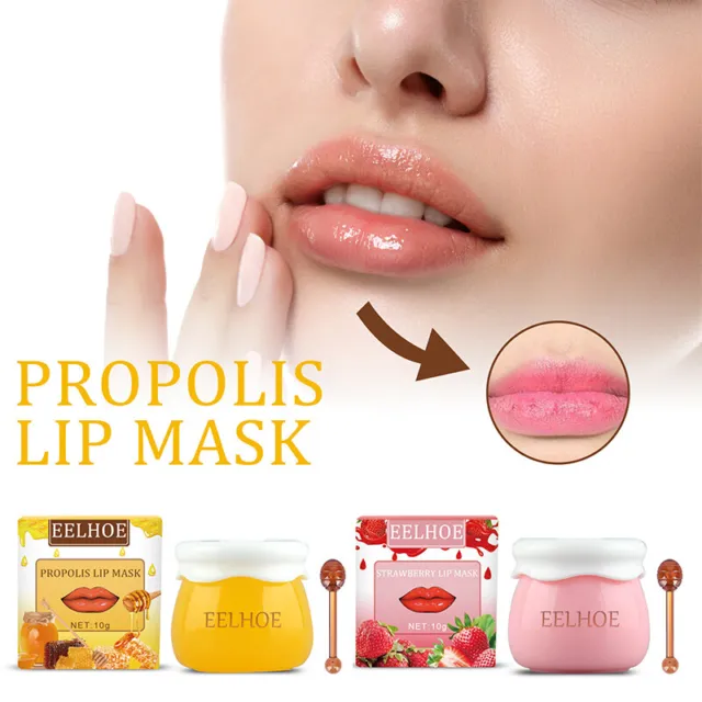 10g labios abeja bálsamo hidratante suave miel máscara antiarrugas,
