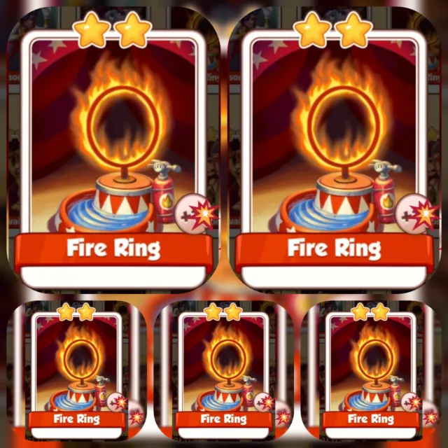 5 Fire ring *** Coin master game cards. GET CARDS IMMEDIATELY!