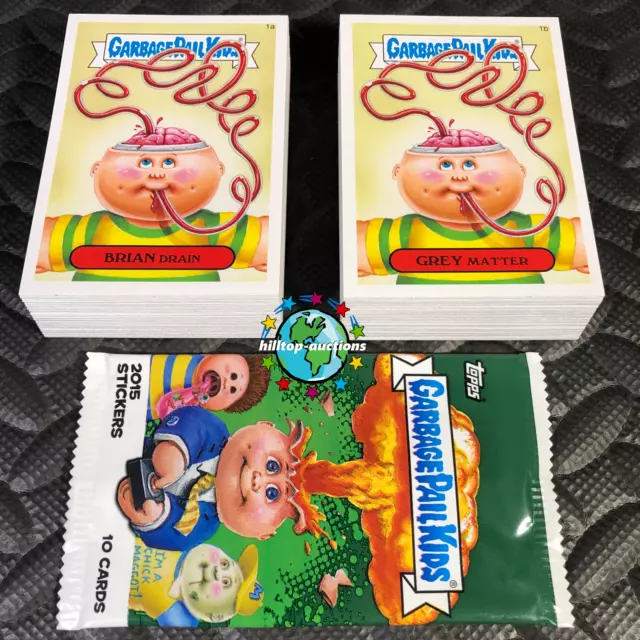 Garbage Pail Kids 2015 1St Series 1 Complete 132-Card Gpk Set +Wrapper S1 L@@K!