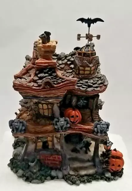 Boyds Bearly Built Villages Punky Boobear"s Haunted Halloween House #19012 Town