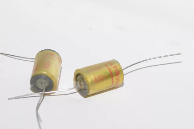 2x Wima TFF Kondensator / Vintage Tone Capacitor, 0.22 µF / 400 VDC, axial, NOS