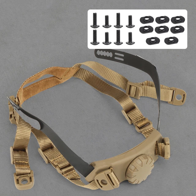 Head Locking Strap Adjustable Helmet Lanyard for Outdoor Sports (Sand Color) FS2