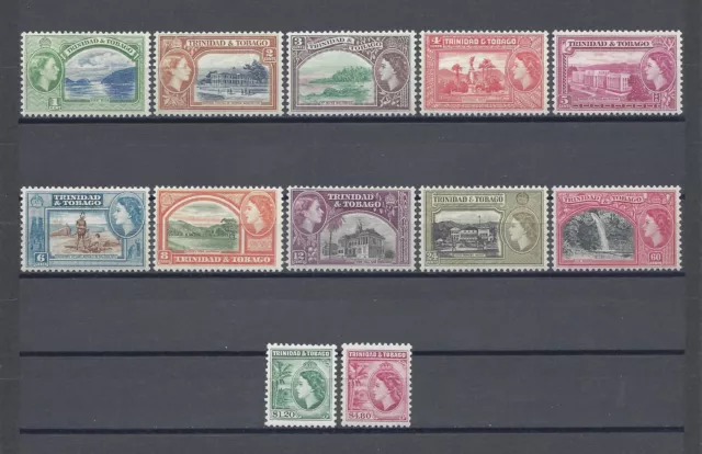 TRINIDAD & TOBAGO 1953/59 SG 267/78 MNH Cat £45