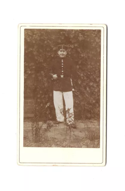 CDV Foto Soldat - um 1900