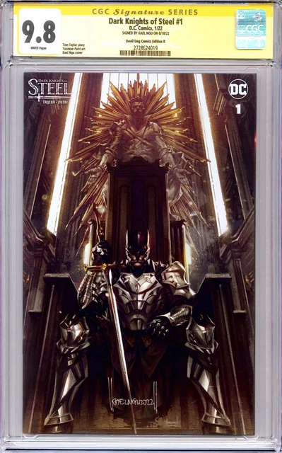 DARK KNIGHTS OF STEEL #1 DDC VARIANT (2022) CGC 9.8 SS Signed Kael Ngu!!