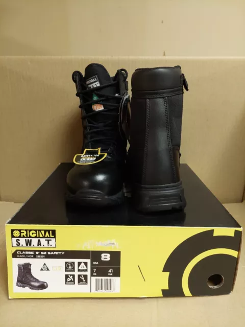 SWAT Men's Classic 9" SZ Safety Boot      Size US 8  EU 41     #225201