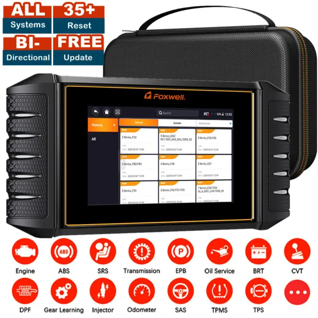 Bi-directional Scanner OBD2 Diagnostic Tool All System Car Code Reader ABS SRS