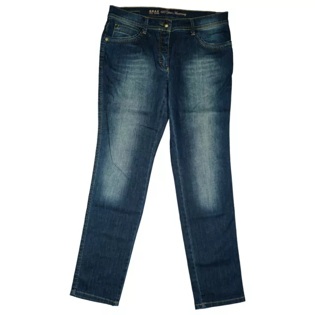 BRAX Femmes Pantalon Jeans Mince Élastique Jambe Mi Taille 38 W30 L30 30/30