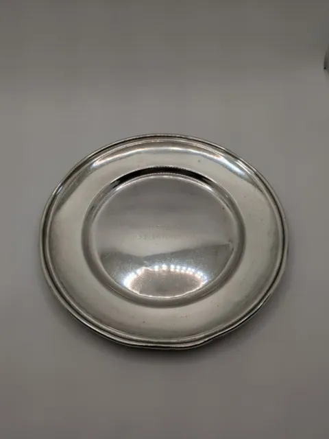 Vintage Gorham Sterling Silver 6" Bread Plate Marked #10 83 grams *Engraved*