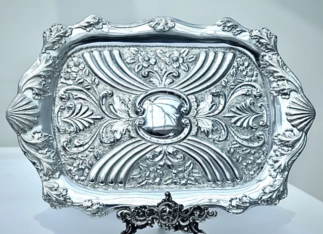 Beautiful Solid Silver Art Nouveau Table Tray, Edwardian,Chester 1906 410 Grams.