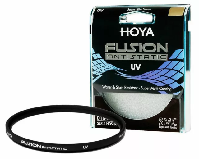 Hoya 72mm Fusion Antistatic Super Multi Coating SMC UV Filter Slim Frame