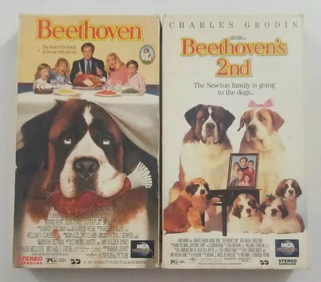 BEETHOVEN - BEETHOVENS 2nd VHS Movie Bundle $9.99 - PicClick