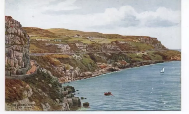 OLD POSTCARD LLANDUDNO GREAT ORME MARINE DRIVE QUINTON UNPOSTED no2854