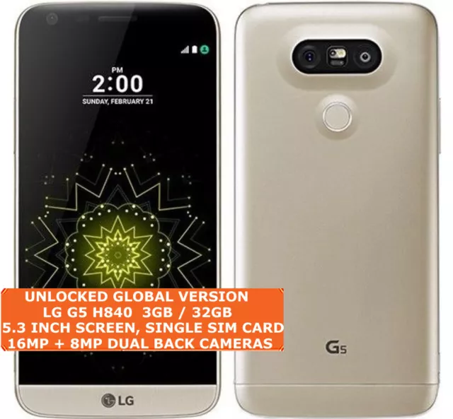 LG G5 H840 Latam 3gb 32gb Octa-Core 16mp Digitales Id 5.3 " Android Smartphone 2