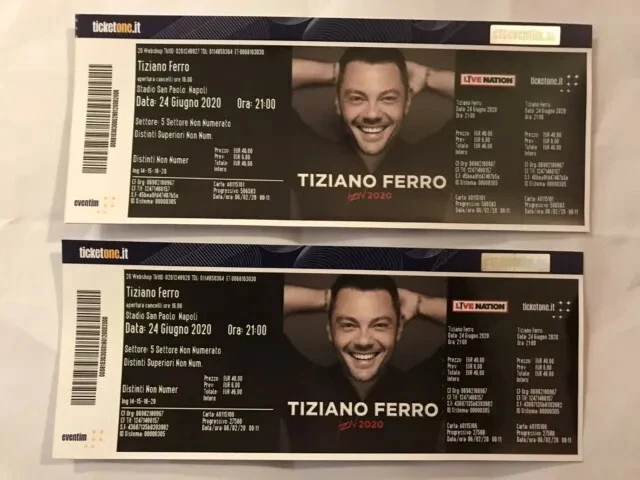 Biglietto Tiziano Ferro Roma 24 giugno 2023