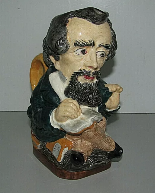 Charles Dickens 1812-1870 Burleigh Ware Large Toby Jug In Very Good Condition