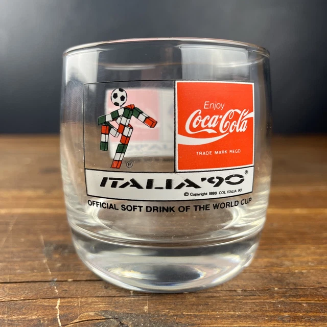 ITALIA 90 COCA Cola Glass Coke Tumbler World Cup 1990 Italy Football  Vintage 12.79 - PicClick UK