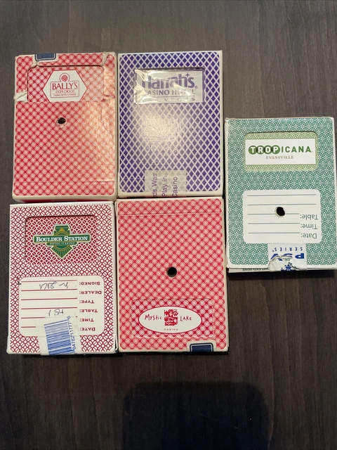 Casino Playing Cards 5 Decks See Photo.