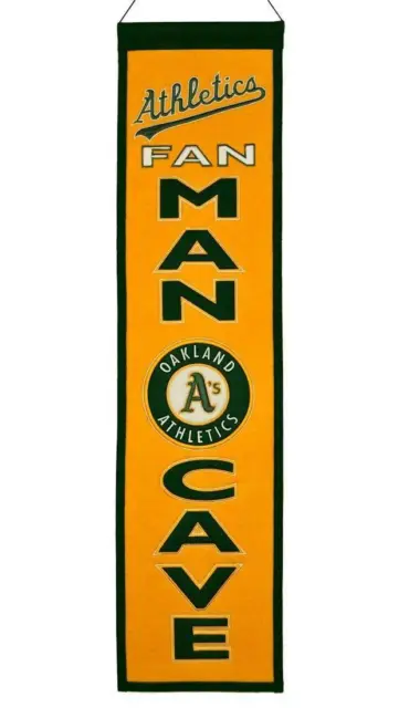 MLB Baseball Oakland Athletics A's Man Cave Wimpel Pennant Wool Banner 80x20