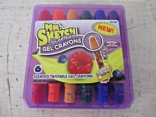 Mr. Sketch Scented Twistable Gel Crayons Assorted Colors 12 Crayons