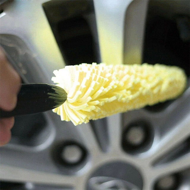 1x Universale Auto Ruota Pneumatici Cerchio Pulizia Spazzola Pulizia I7Q6