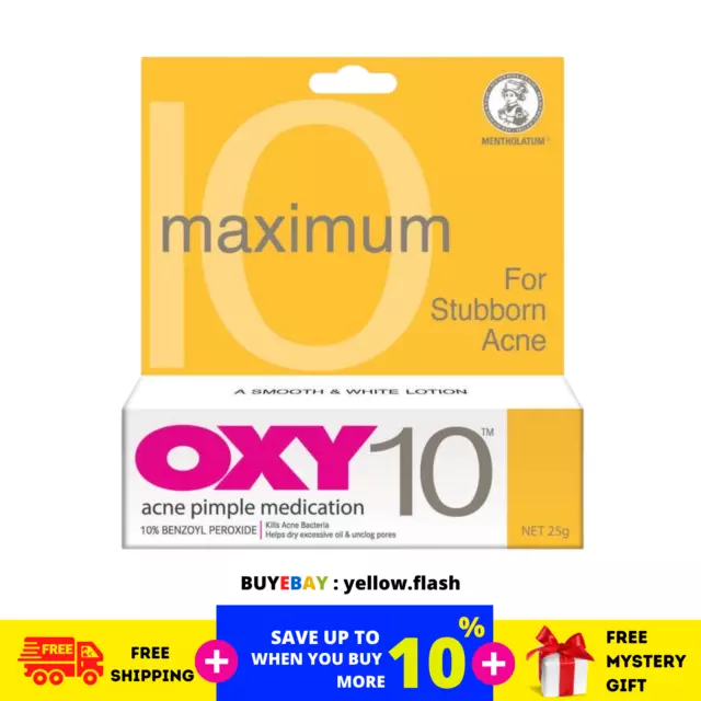 2 Box OXY 10 Maximum pour les médicaments et le traitement des boutons...