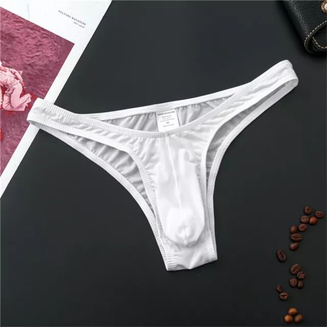 MEN'S THONG G-STRING Sexy Underwear Pouch Thong Swimsuit Low Rise ...