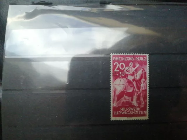 Briefmarken altdeutschland Rheinland-Pfalz MiNr. 30 gestempelt.