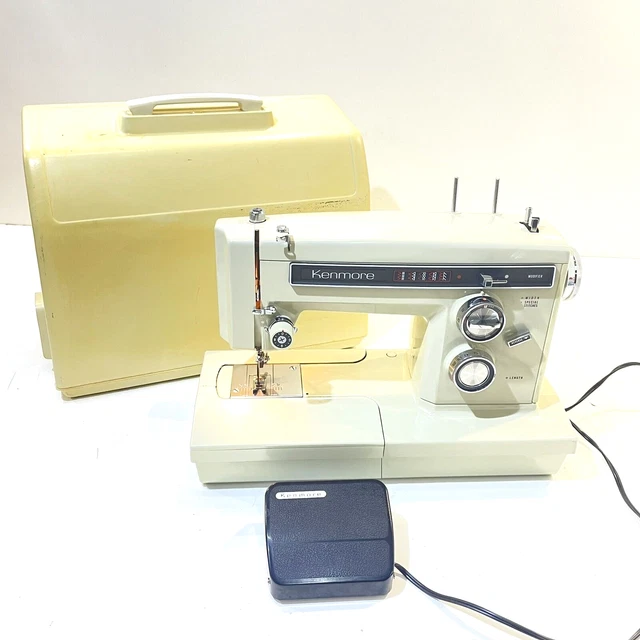 SEARS KENMORE 158.19412 Heavy Duty Zig Zag Sewing Machine W Footpedal