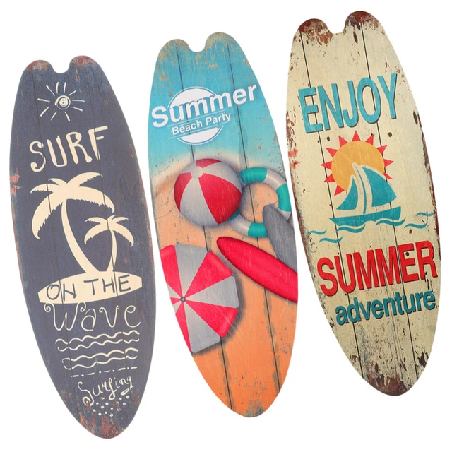 3 pezzi di decorazione parete tavola surf estate decorazioni per la