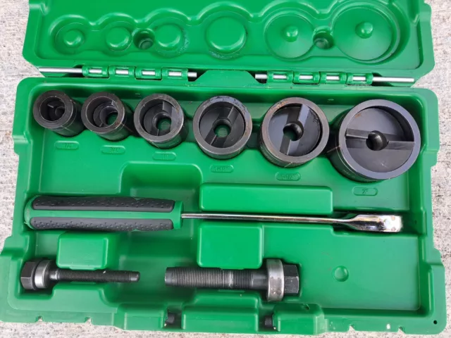 Greenlee 7238Sb Slug-Buster Knockout Kit Ratchet Wrench Punch Set