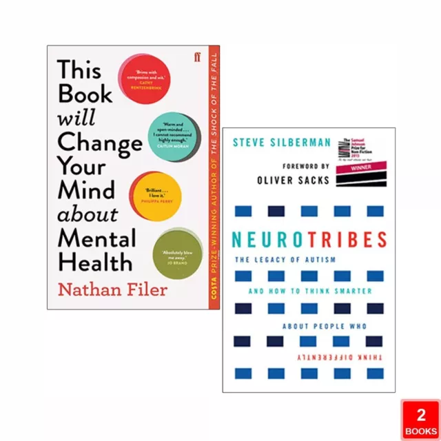 This Book Will Change Your Mind About Mental Health, NeuroTribes 2 Books Set NEW