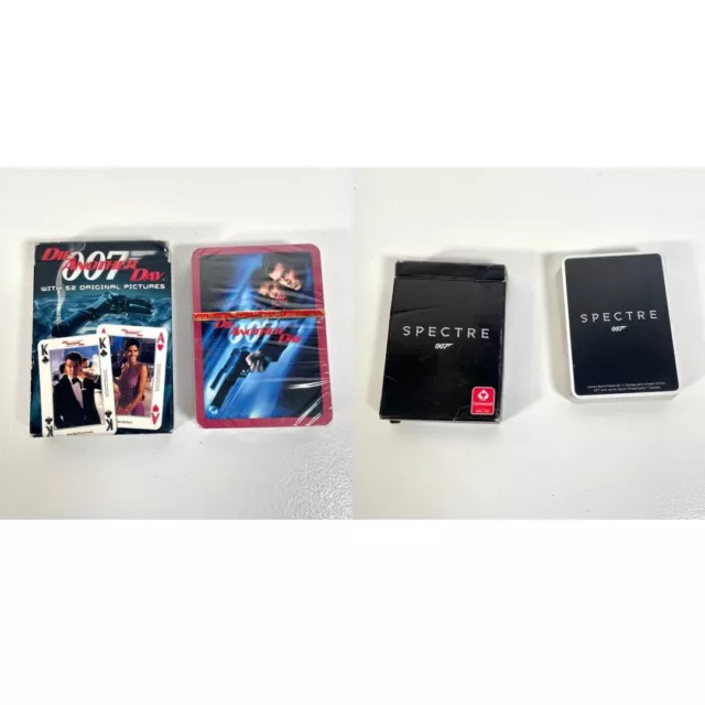 James Bond 007 Collectible playing cards Die Another  Day & Spectre