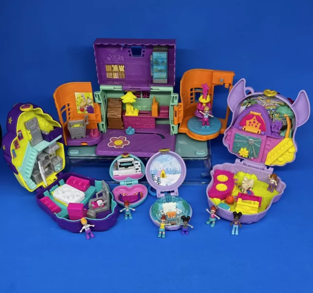 Lot POLLY POCKET MIXED Mini Dolls Houses Play sets See Photos