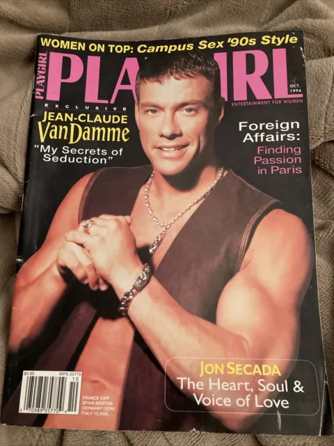 Playgirl Magazine October 1994 Derek De Sha Centerfold - Jean-Claude Van Damme