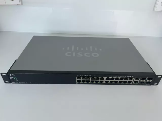 Cisco SG500-28P - 28-Port Gigabit PoE Stackable Managed Switch