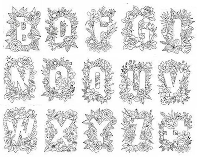 Crafter's Companion Acrylique Transparent Timbres - Alphabet - Lettres